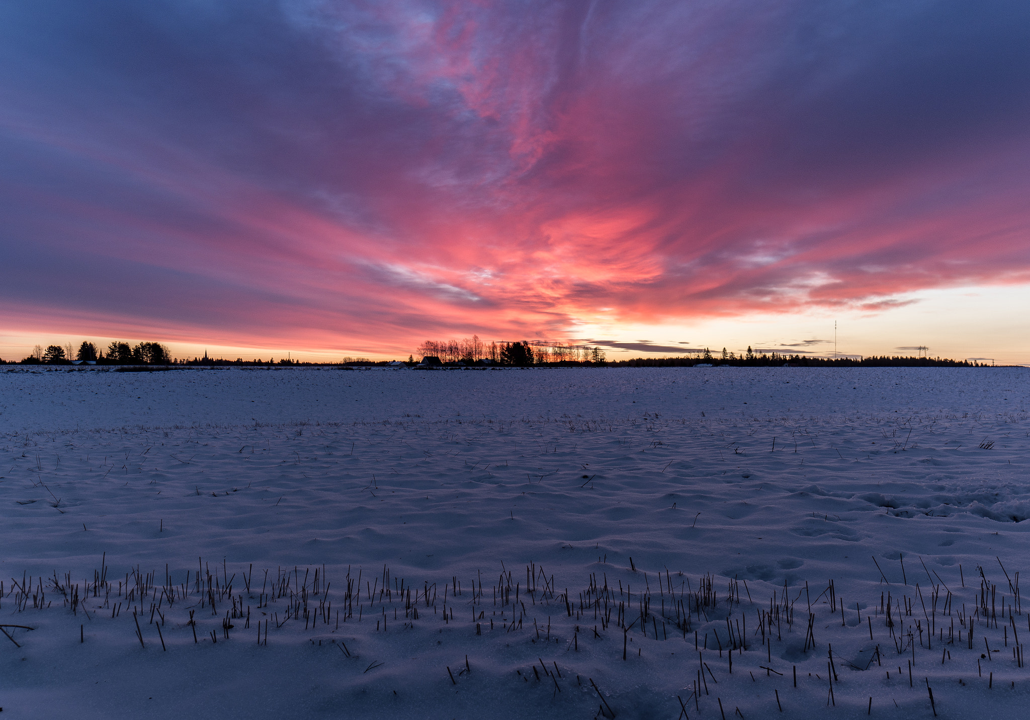 Samyang 14mm F2.8 ED AS IF UMC sample photo. Winter sunrise photography