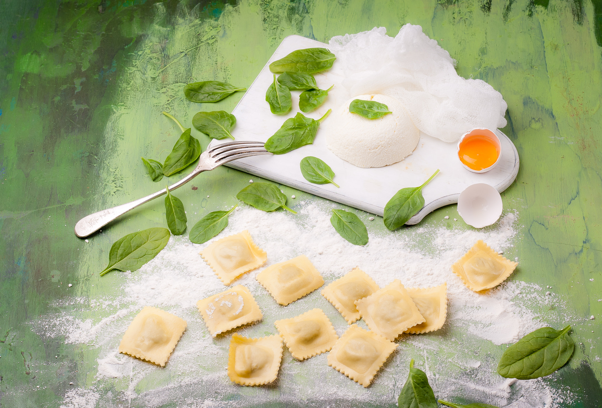 Nikon D200 sample photo. Ravioli with spinach and ricotta photography