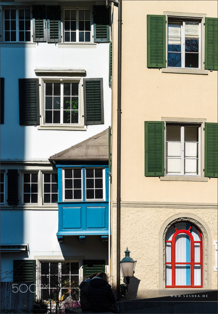 Sony a99 II sample photo. Classic city architecture of switzerland street view photography