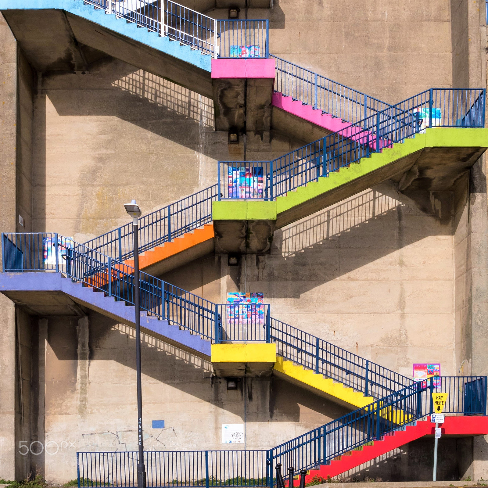 Panasonic Lumix G X Vario 12-35mm F2.8 ASPH Power OIS sample photo. Colourful steps photography