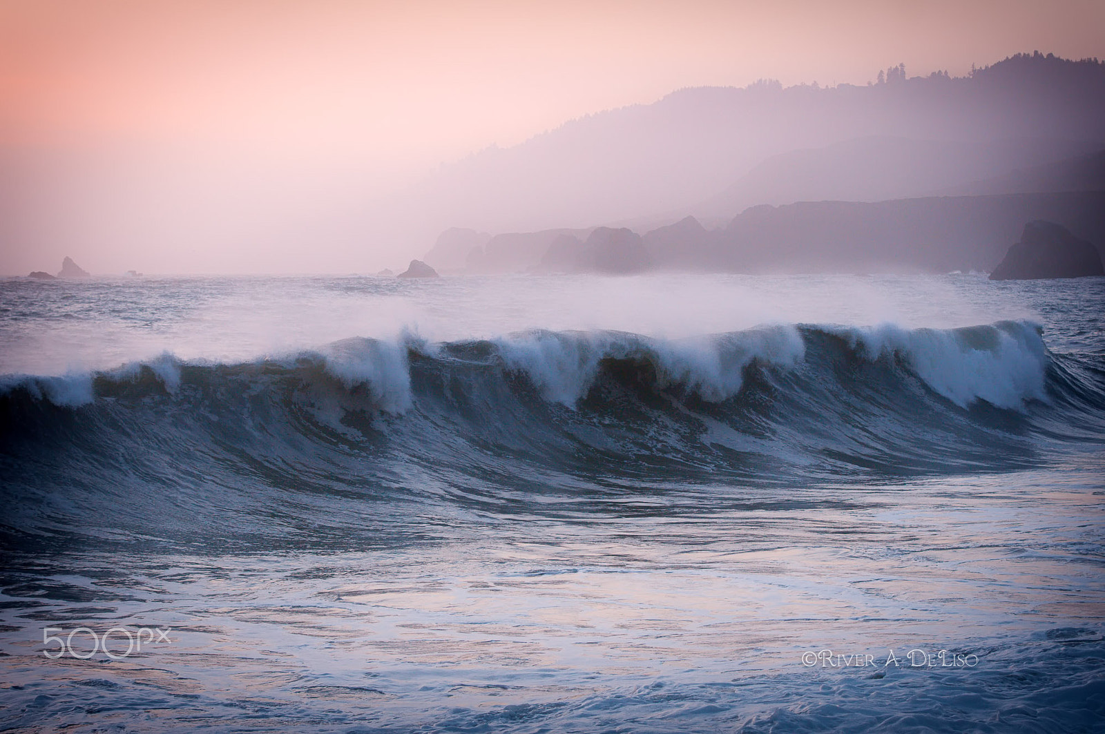 Nikon D300S + Nikon AF-S Nikkor 70-200mm F2.8G ED VR II sample photo. Waves & the post sunset photography