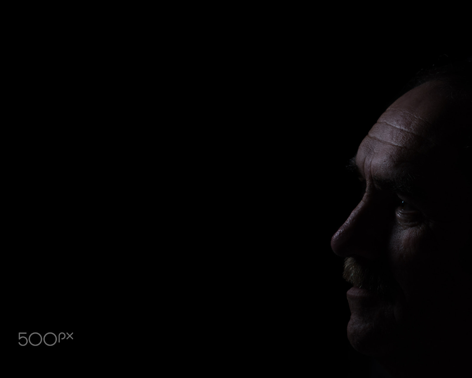 Nikon D810 + Nikon AF-S Nikkor 50mm F1.4G sample photo. Man in the dark photography