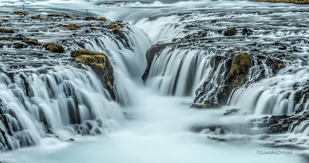 Sony a7R + Sony Vario Tessar T* FE 24-70mm F4 ZA OSS sample photo. Cascada de bruarfoss - islandia. photography