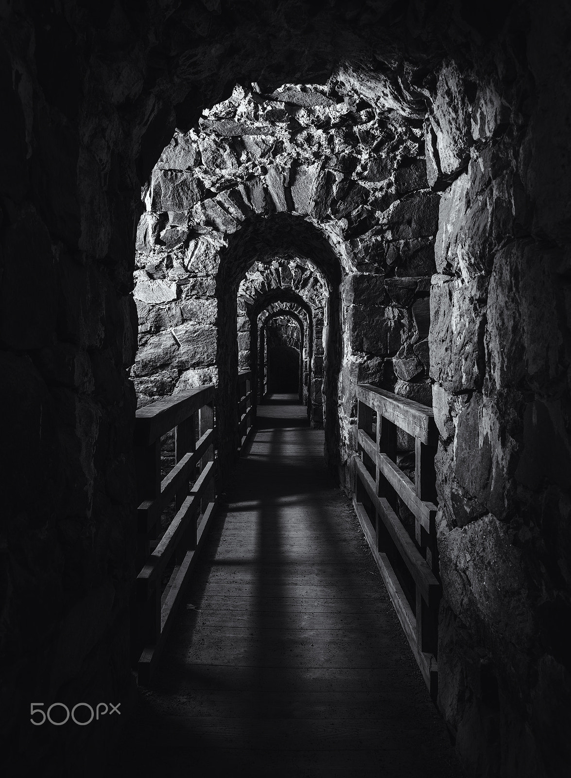 Nikon D810 + Sigma 24-105mm F4 DG OS HSM Art sample photo. Suomenlinna fortress archway photography