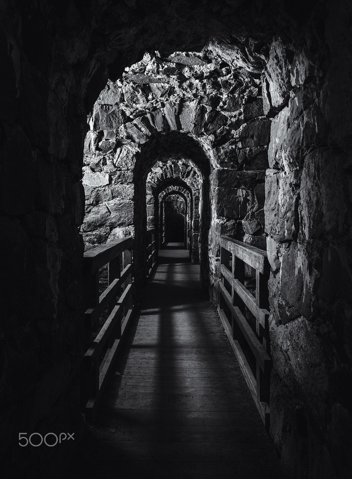 Nikon D810 + Sigma 24-105mm F4 DG OS HSM Art sample photo. Suomenlinna fortress archway photography