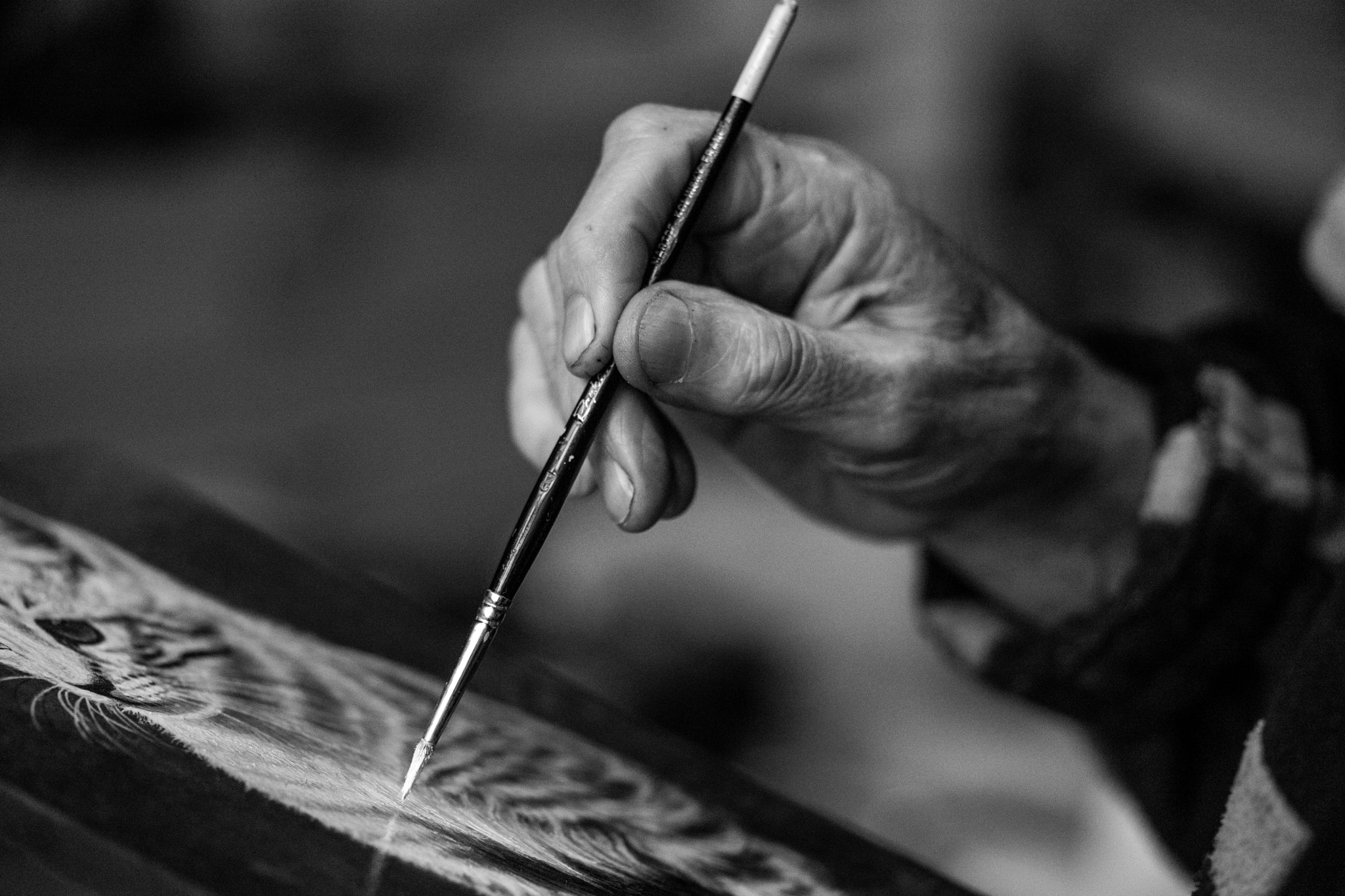 Sony a7 II + Sony FE 90mm F2.8 Macro G OSS sample photo. The artist in monmatre photography
