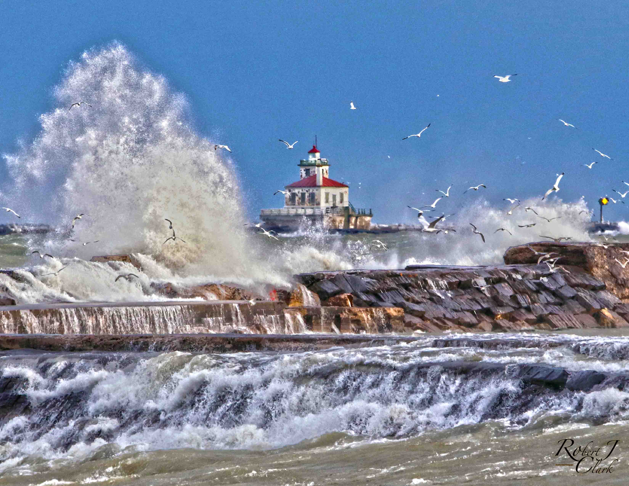 Canon EF 70-200mm F2.8L IS II USM sample photo. January 5th high waves on lake ontario photography