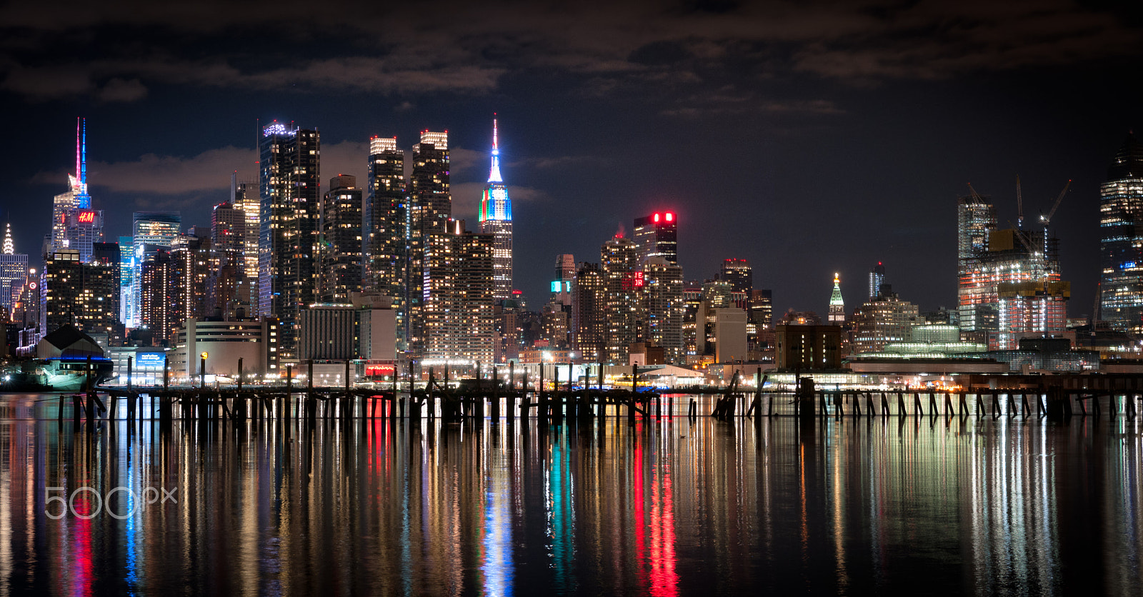 Nikon D300S sample photo. Midtown manhattan (night) photography