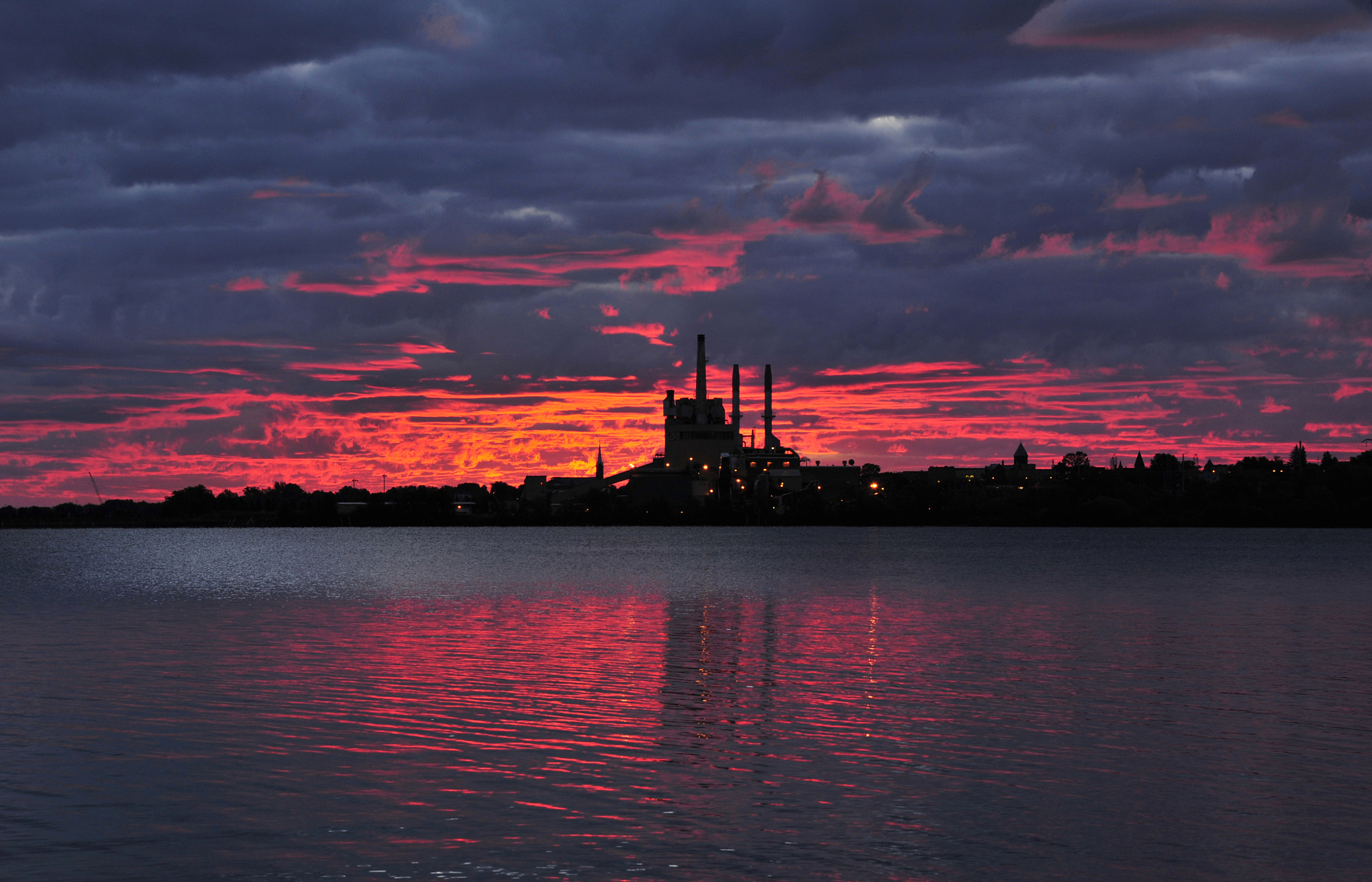 Nikon D700 sample photo. Fiery sunrise photography