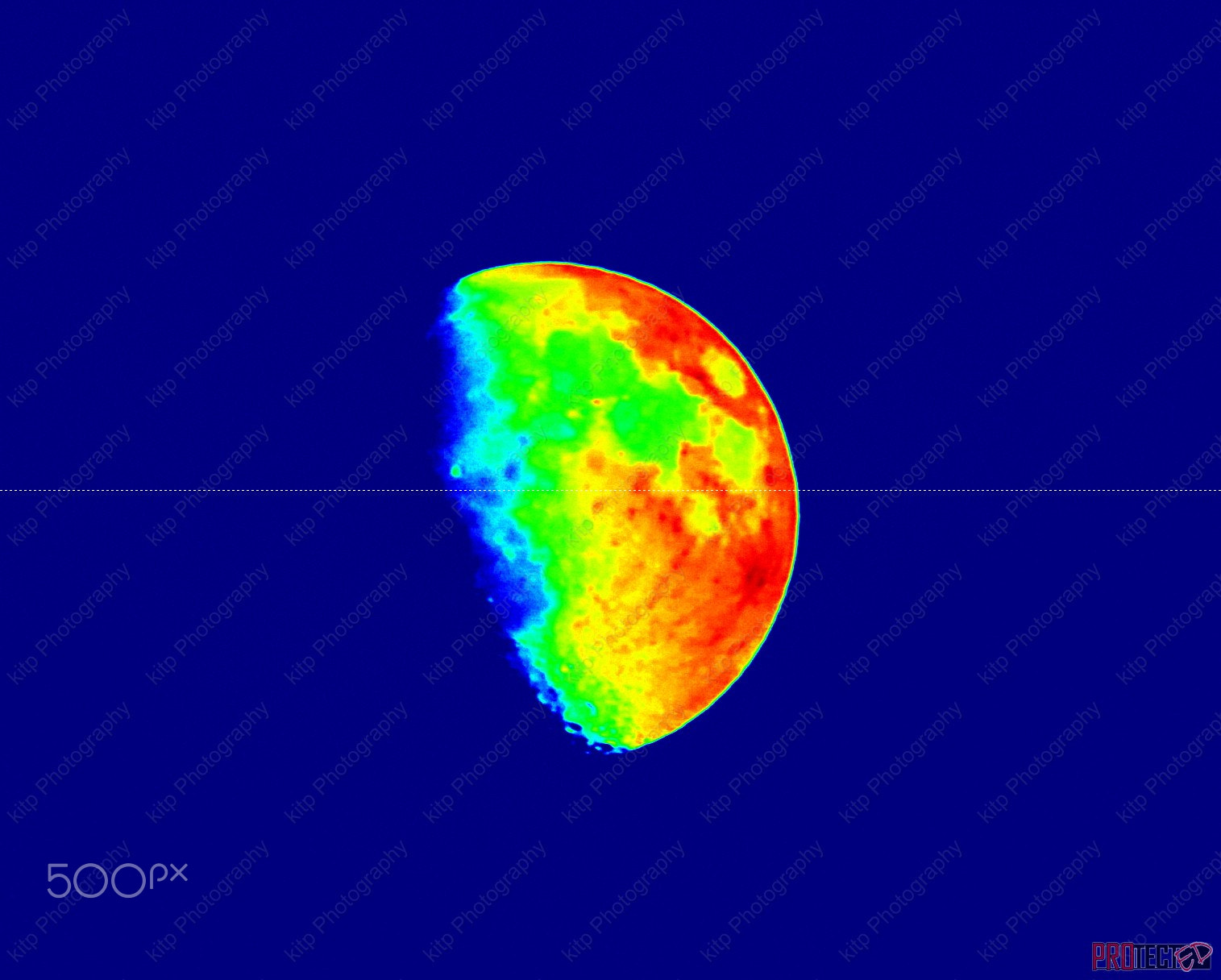 Canon EF 70-300mm F4-5.6 IS USM sample photo. Inverted moon photography