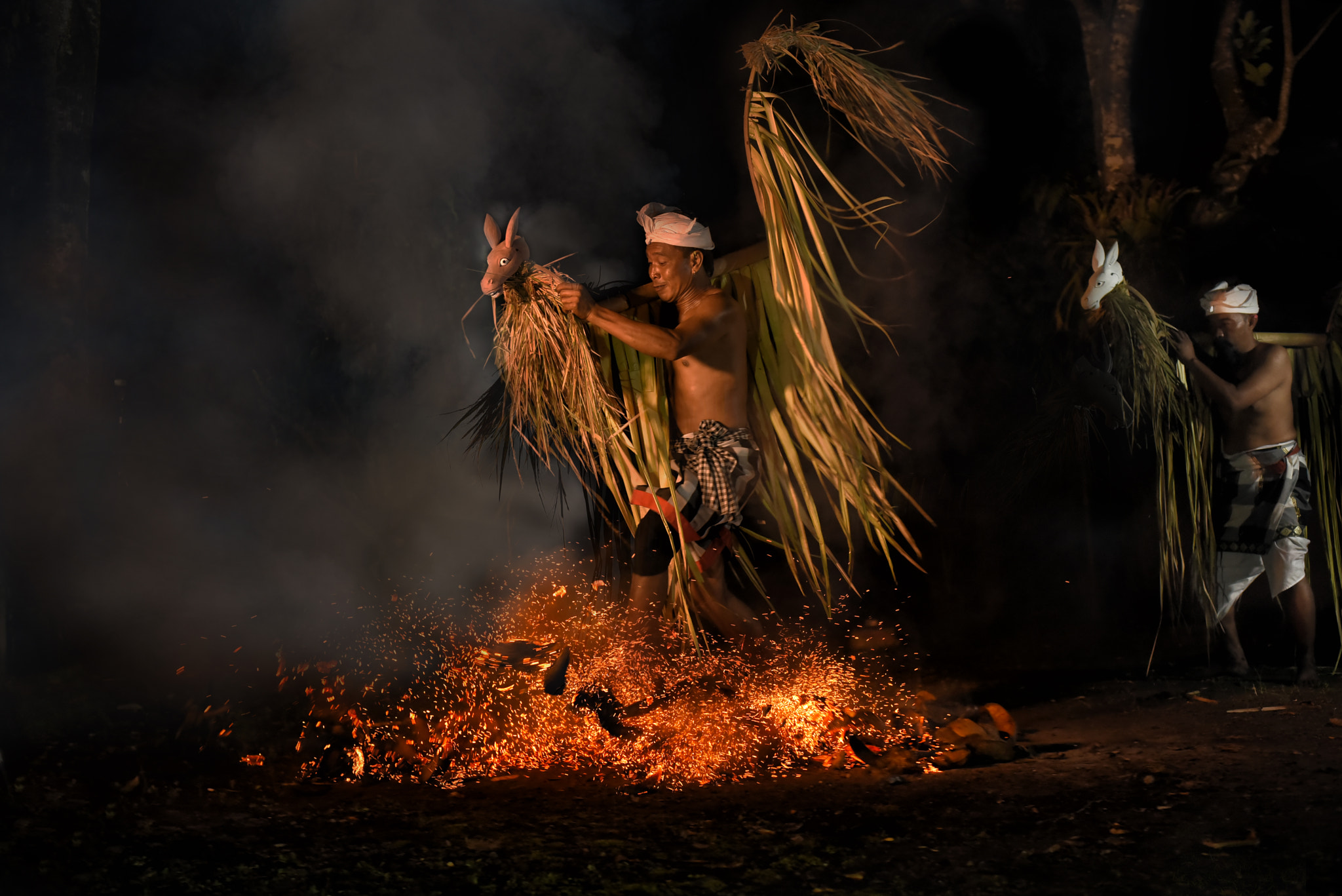 Nikon D750 + Nikon AF Nikkor 50mm F1.4D sample photo. Sanghyang jaran dance photography