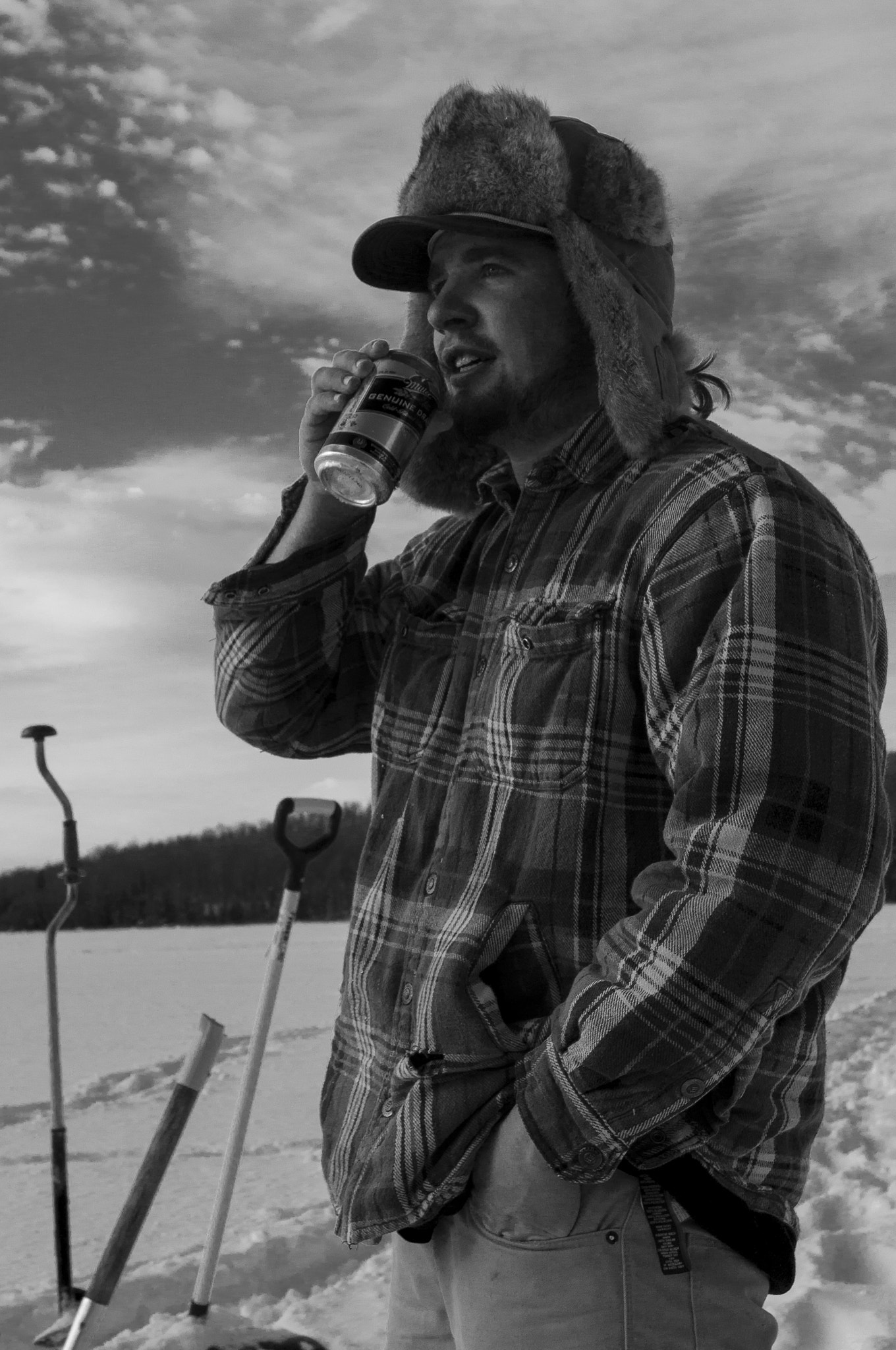 Sony Alpha NEX-6 sample photo. Ice fishing photography