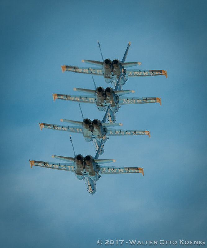 Nikon D300 sample photo. Blue angels practice photography