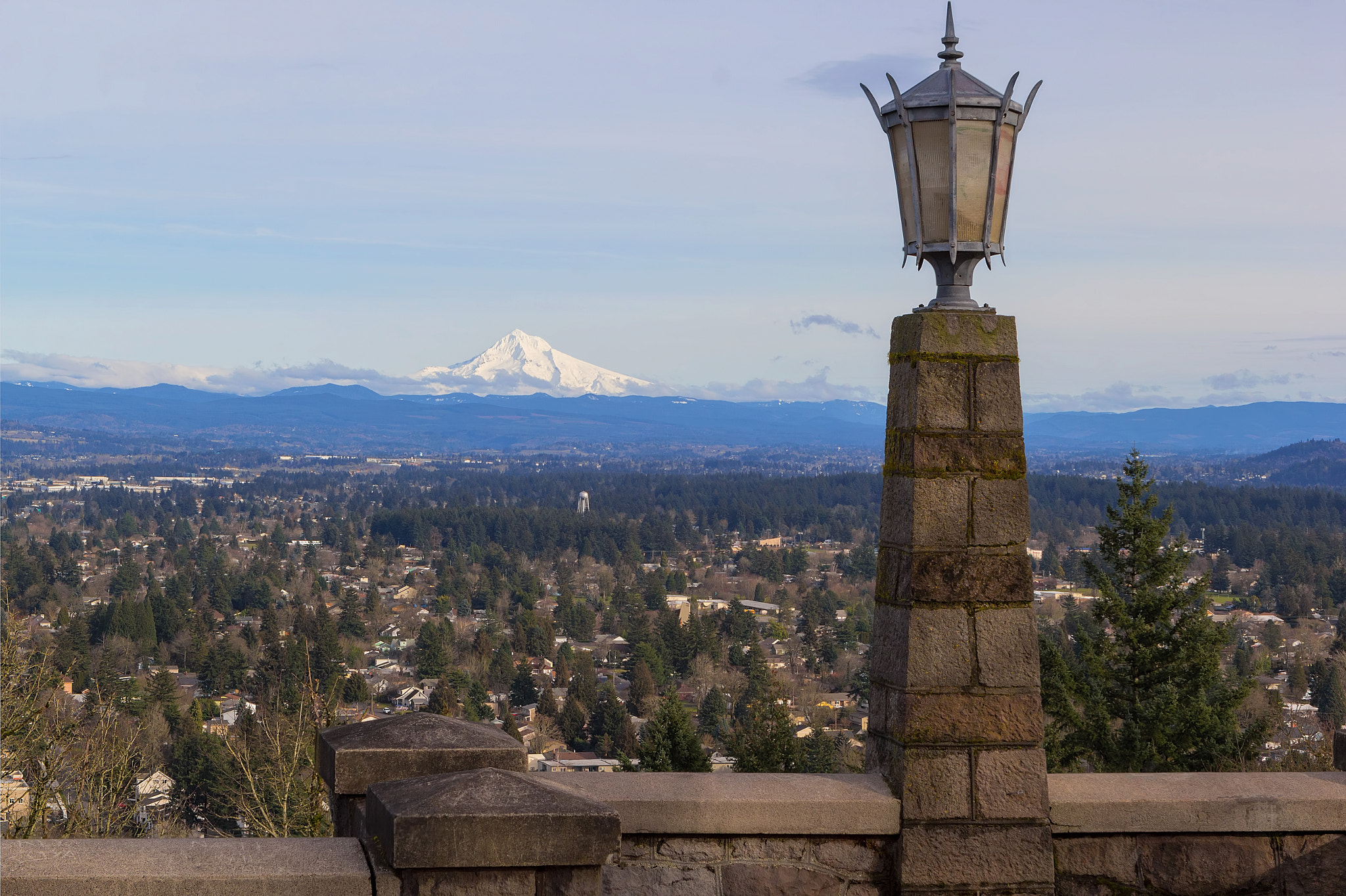 Canon EOS 60D sample photo. Stone lamp post at rocky butte photography
