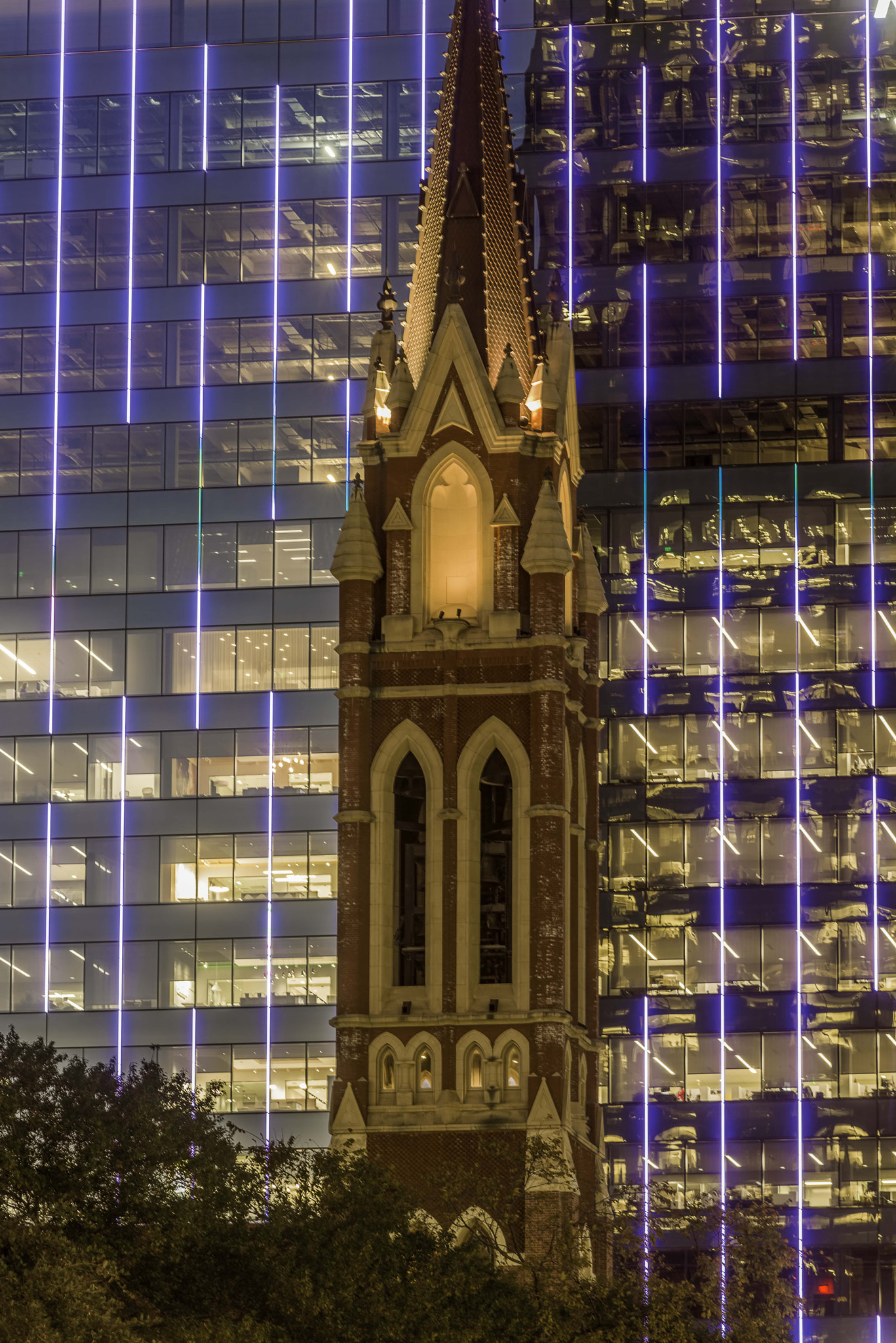 AF Nikkor 180mm f/2.8 IF-ED sample photo. Juxtaposition    downtown dallas.. old and the new photography