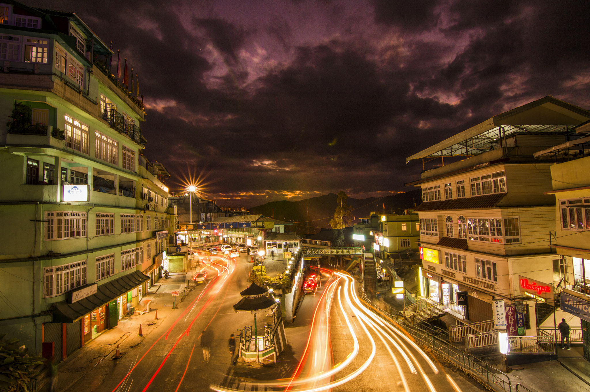 Nikon D3200 sample photo. Gangtok nights photography