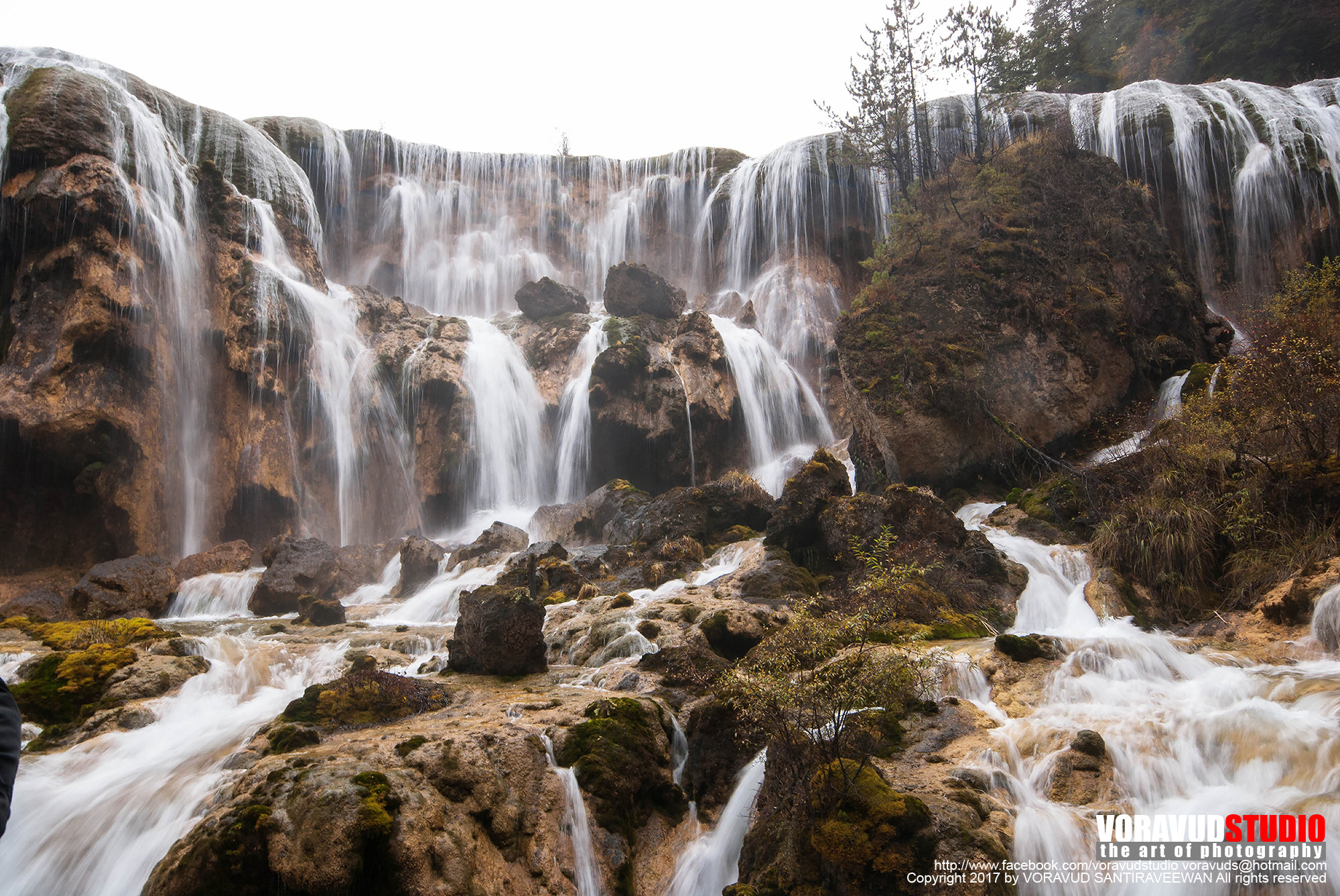Sigma 10-20mm F4-5.6 EX DC HSM sample photo. Pearl shoals waterfall, jiuzhaigou, china photography