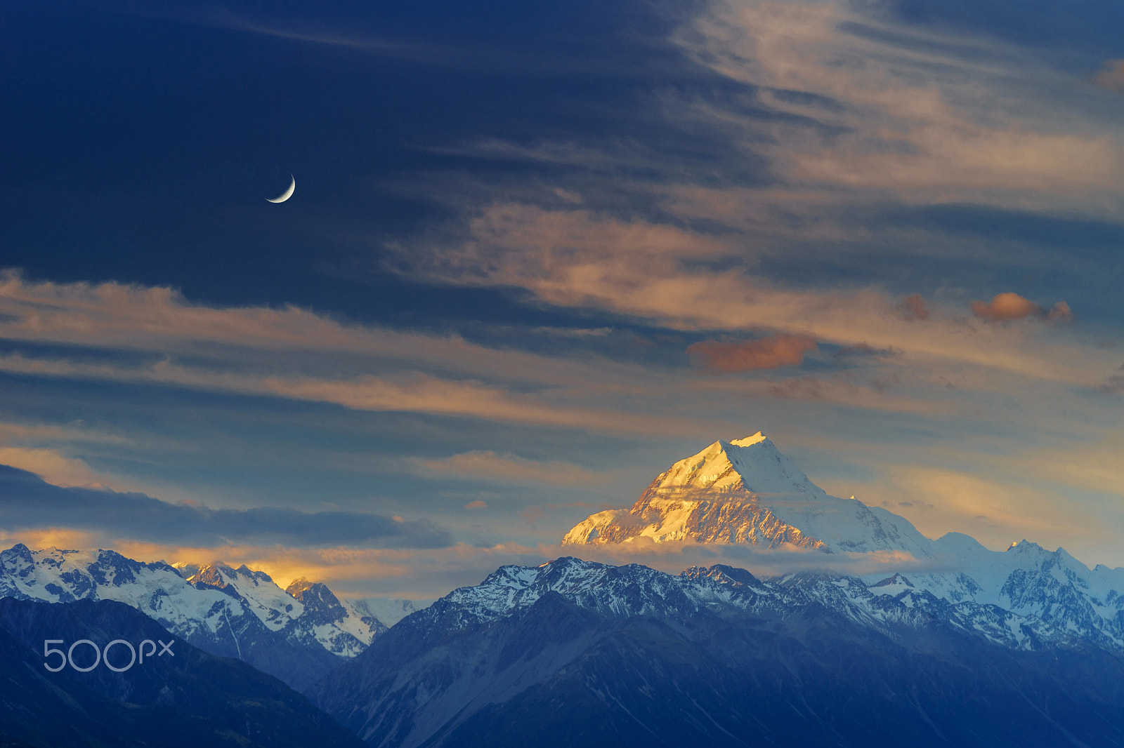 Sony a99 II sample photo. Mt cook in the setting sun photography