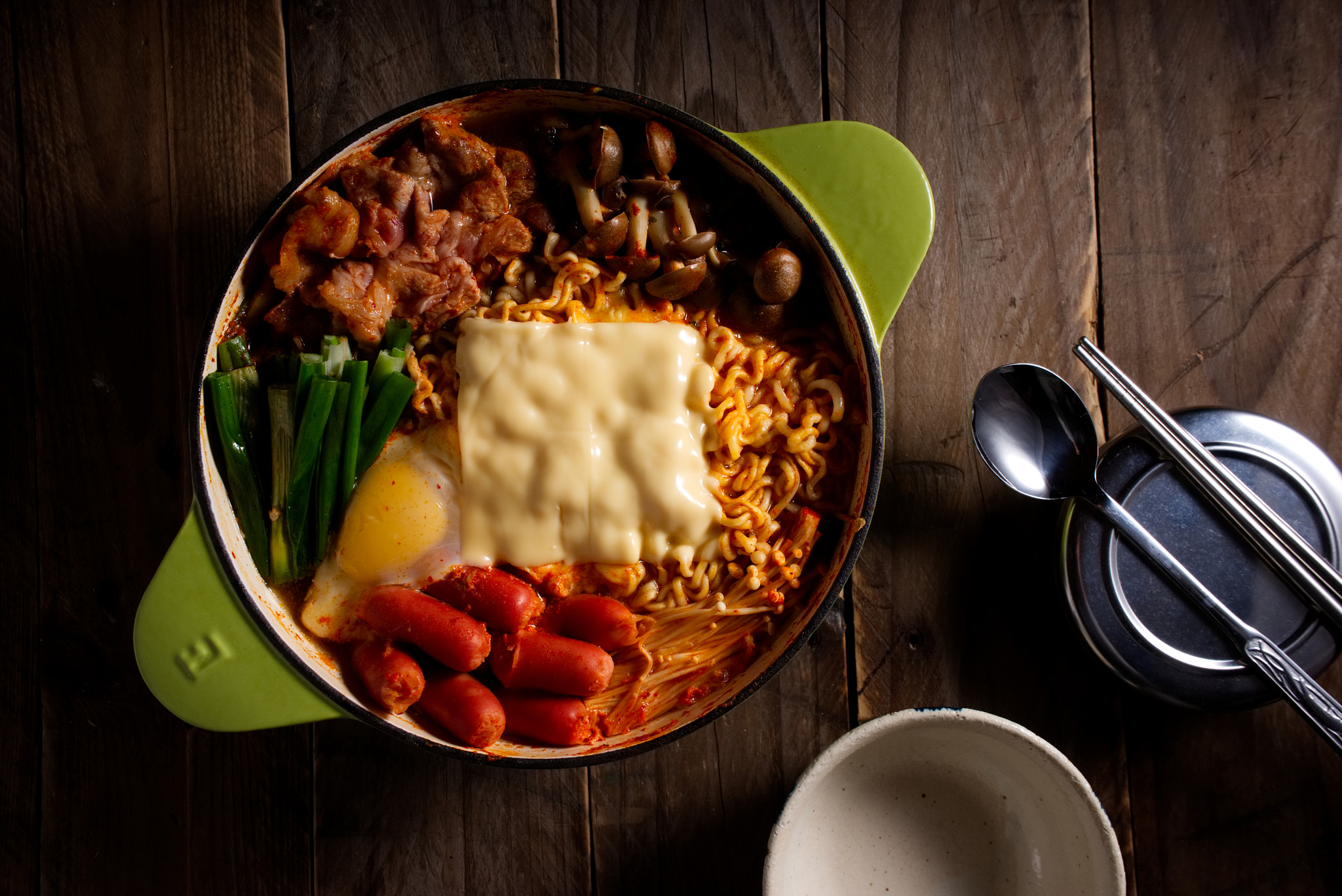 Sony FE 28-70mm F3.5-5.6 OSS sample photo. Delicious korean army stew hot pot photography