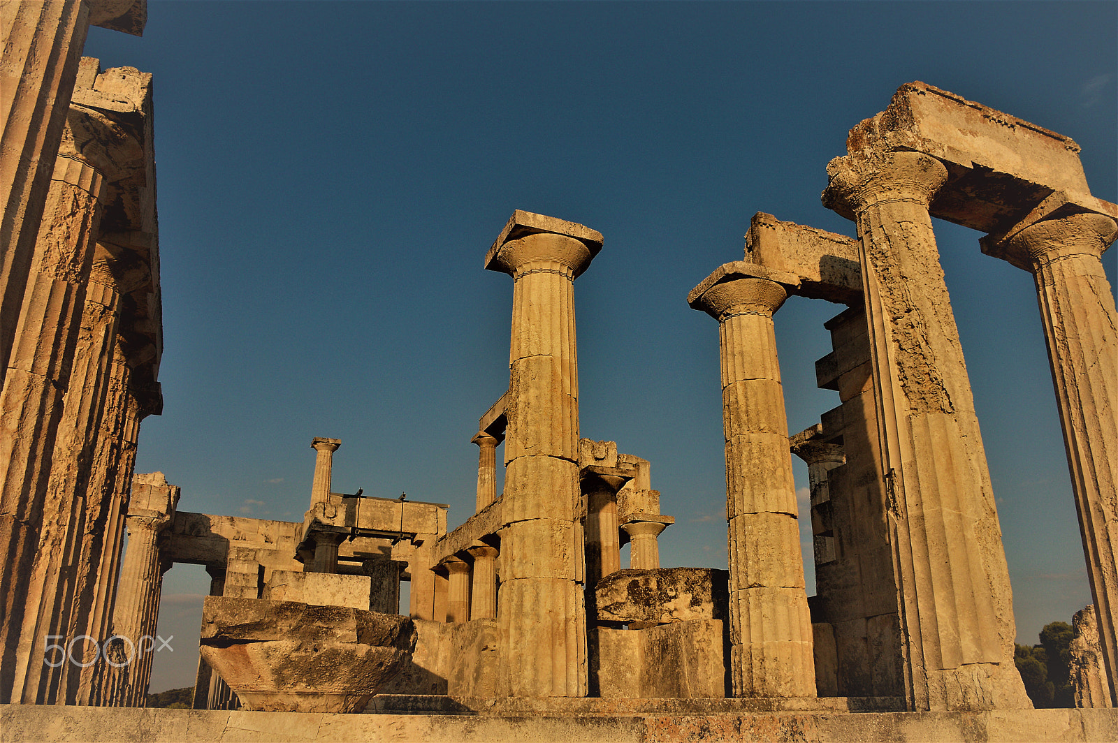 Nikon D3200 sample photo. Aphaia temple ... aegina island photography