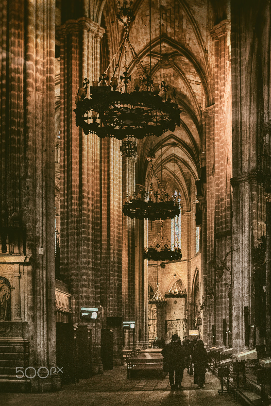 Nikon D810 + Nikon AF-S Nikkor 50mm F1.4G sample photo. Catedral de barcelona photography