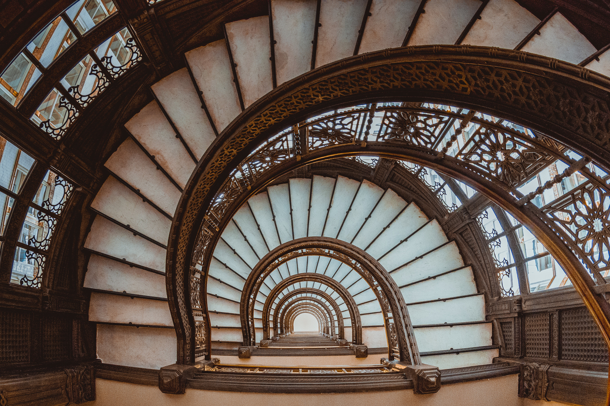 Nikon D7200 + Nikon AF DX Fisheye-Nikkor 10.5mm F2.8G ED sample photo. Stunning stairs photography