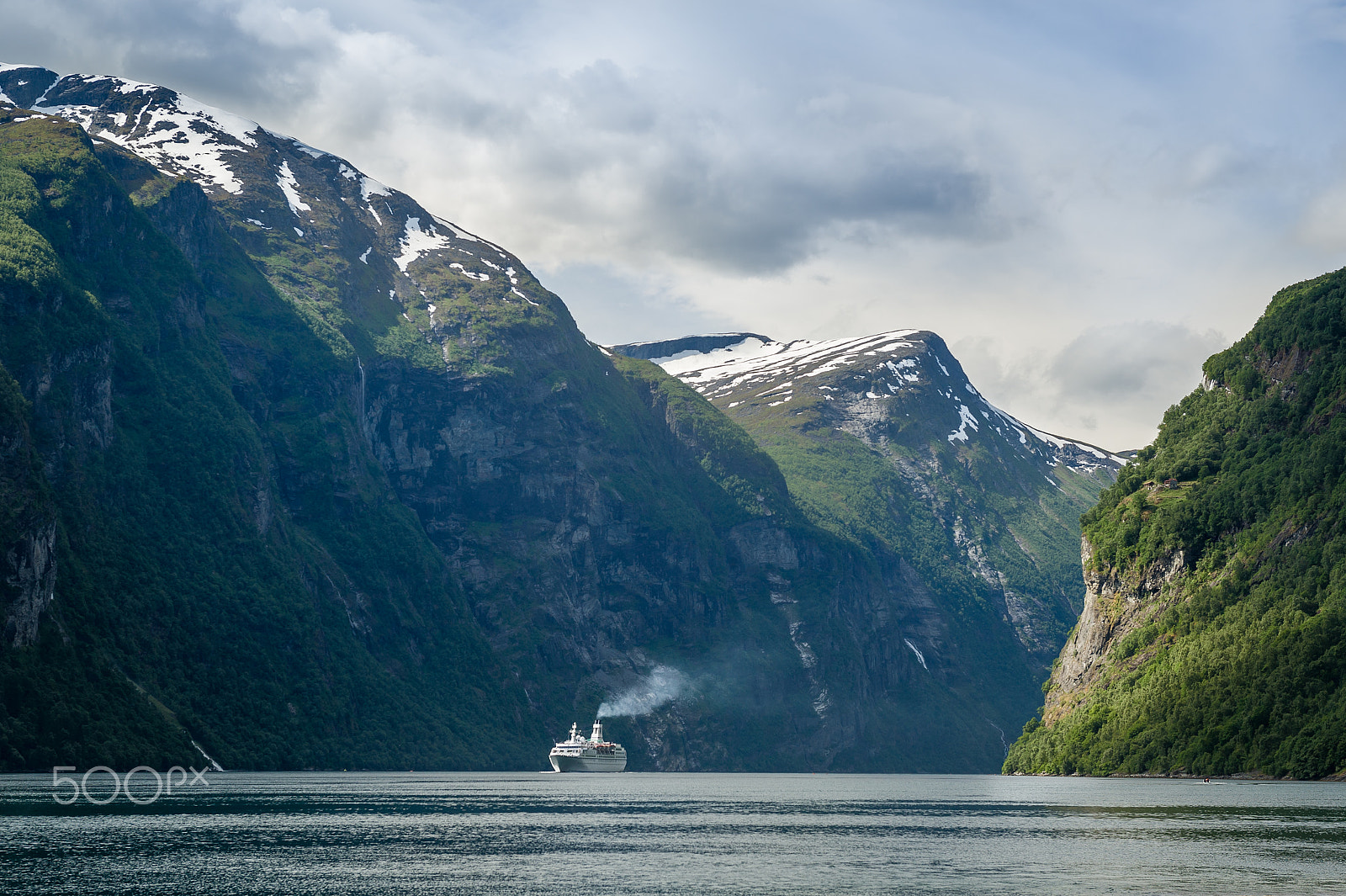 Nikon D3S sample photo. Cruise ferry at geiranger fjord, norway photography
