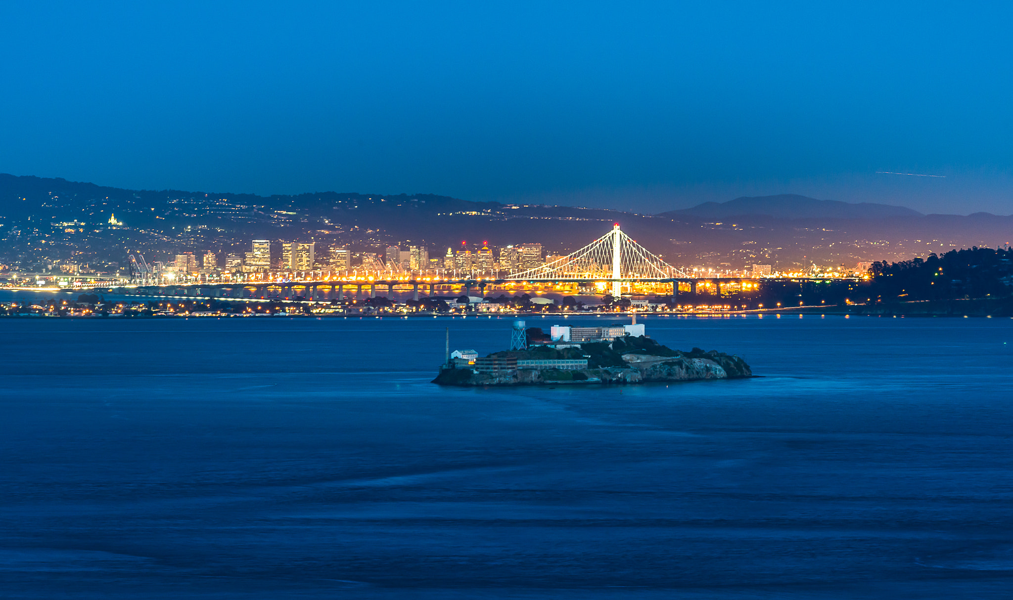 Nikon D800E sample photo. Alcatraz & bay bridge photography