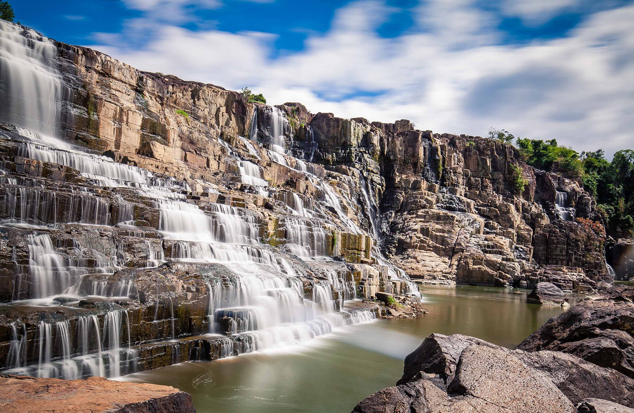 Canon EF 16-35mm F4L IS USM sample photo. Pongour falls photography