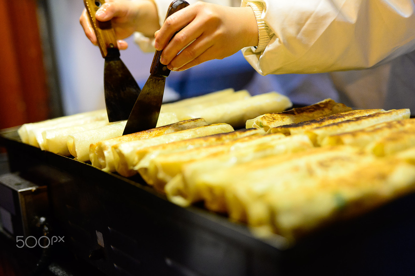 Nikon Df + Sigma 50mm F1.4 DG HSM Art sample photo. Traditional chinese food: spring rolls photography