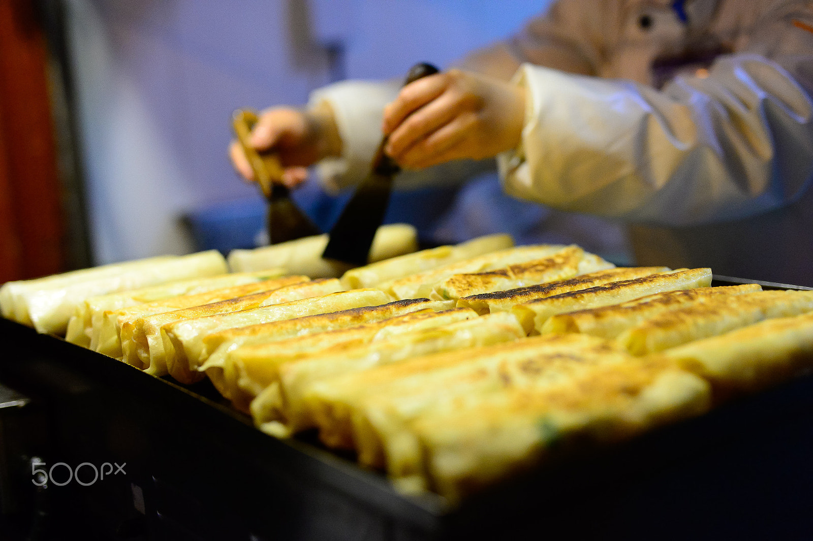 Nikon Df + Sigma 50mm F1.4 DG HSM Art sample photo. Traditional chinese food: spring rolls photography