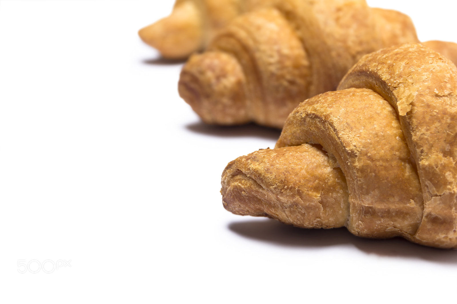 Canon EOS 60D sample photo. Croissants on a white background photography