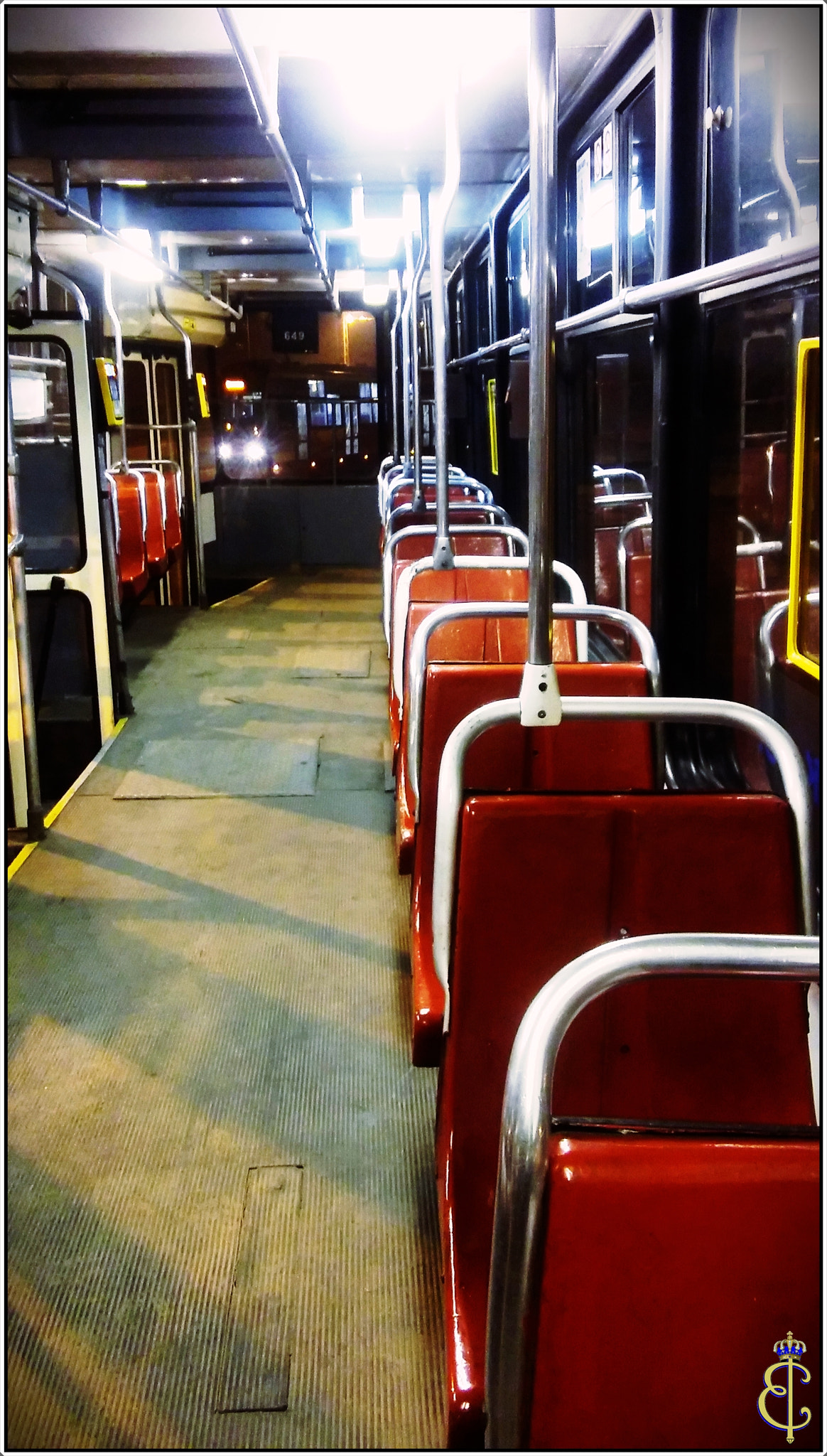 LG SPIRIT 4G LTE sample photo. Night tram photography
