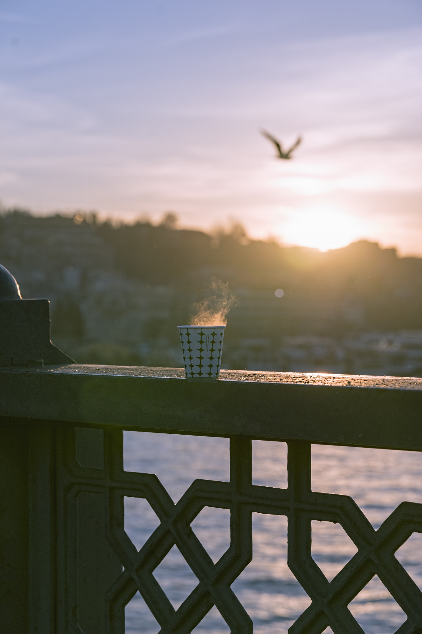 Sony a7 II + Sony FE 85mm F1.4 GM sample photo. Galata bridge sunset photography