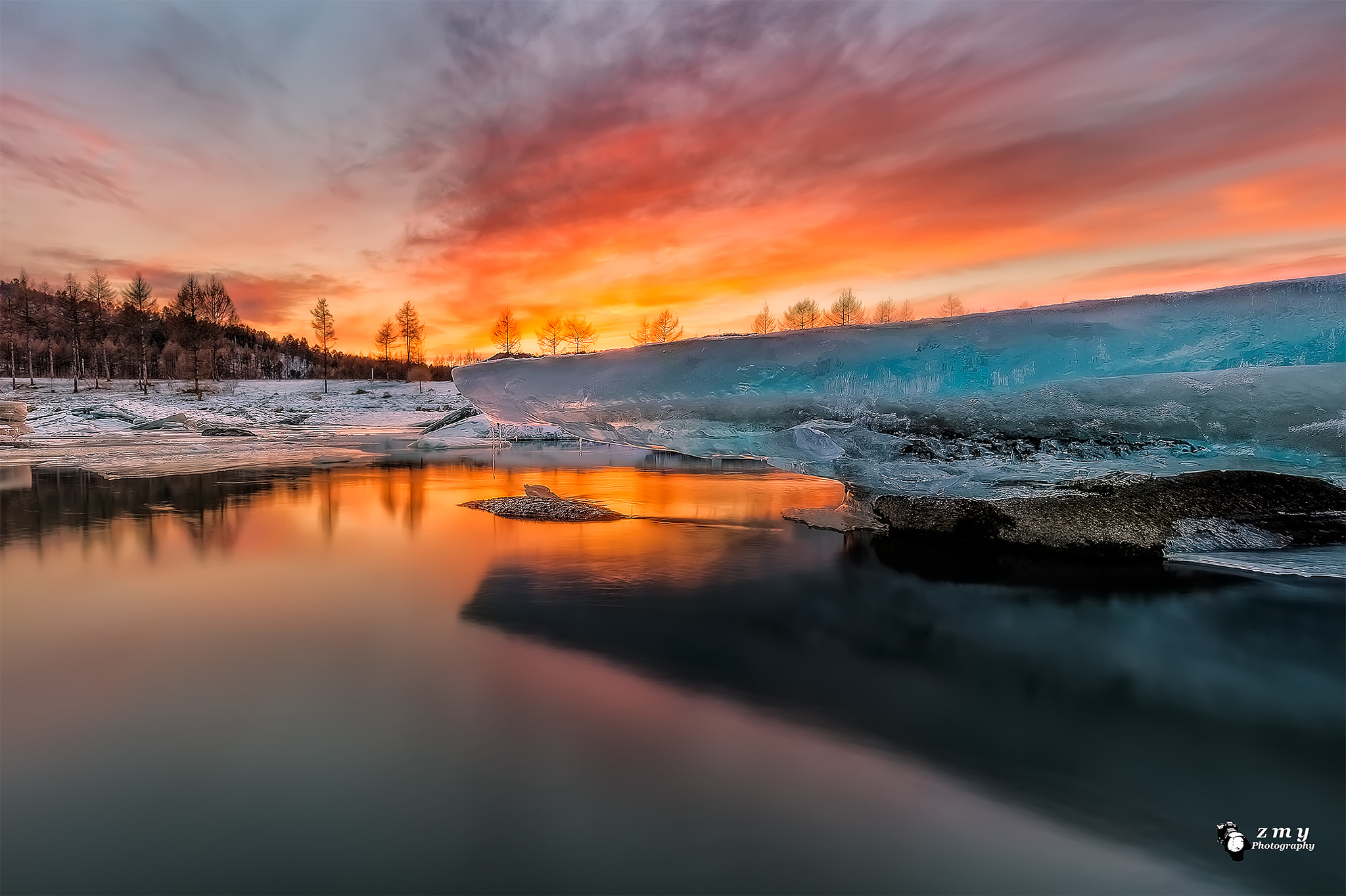 Canon EOS 5DS R + Canon EF 16-35mm F4L IS USM sample photo. The ice on the sunset photography