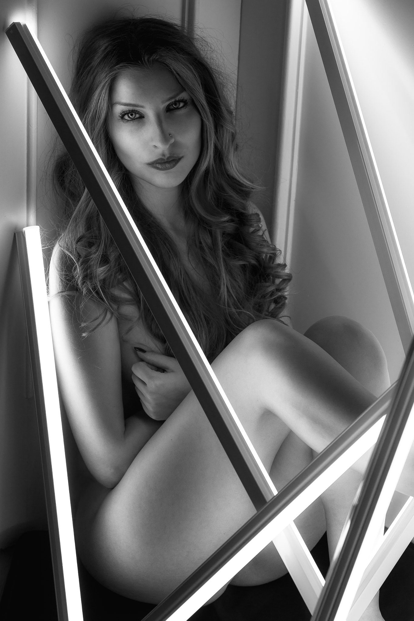 Canon EF 70-200mm F2.8L IS USM sample photo. Beautiful nude girl with light photography