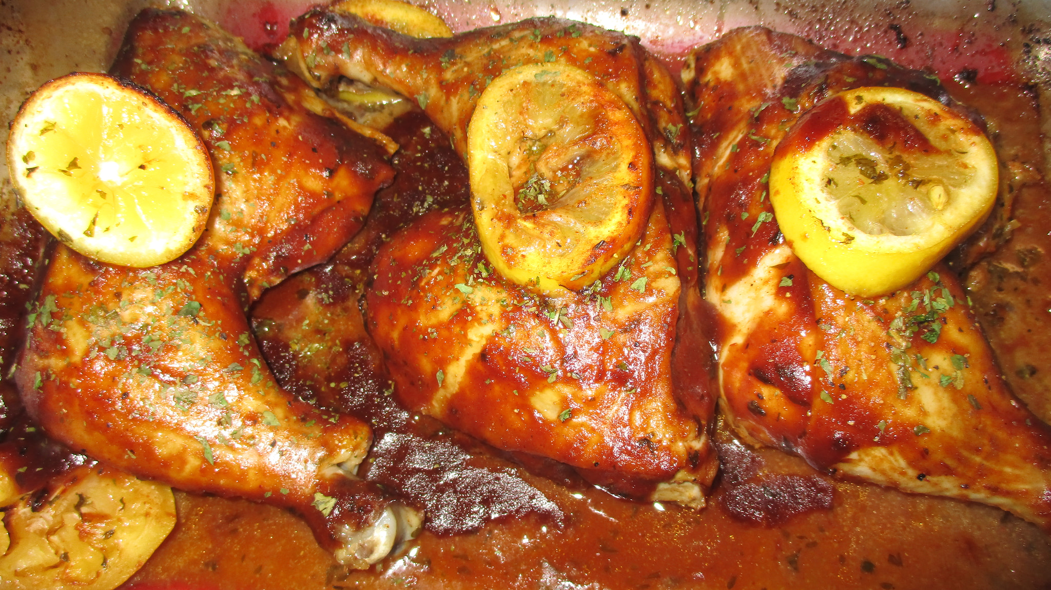 Canon PowerShot ELPH 180 (IXUS 175 / IXY 180) sample photo. Lemon bbq leg quarters photography
