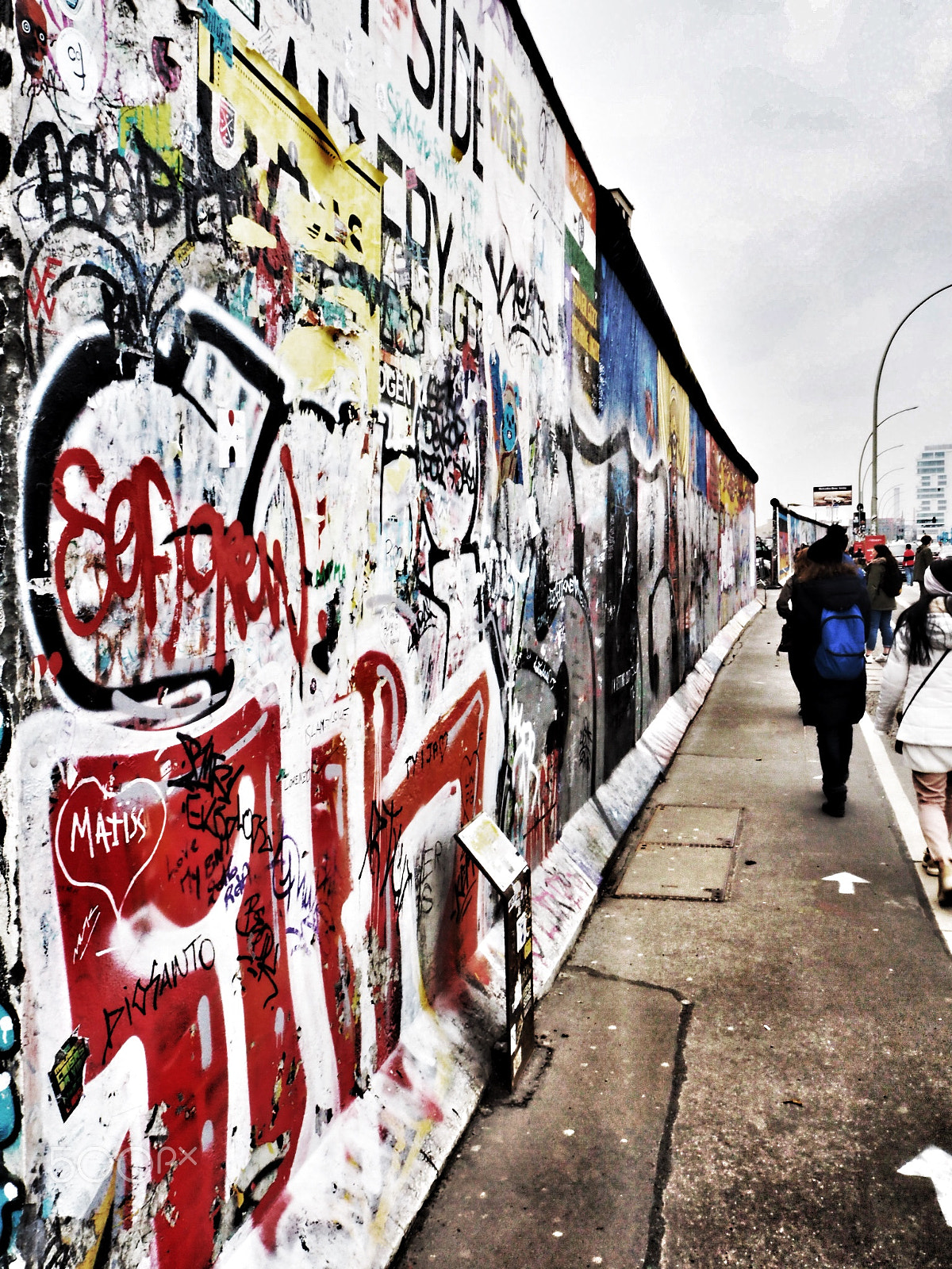Olympus PEN-F sample photo. East side berlin's wall photography