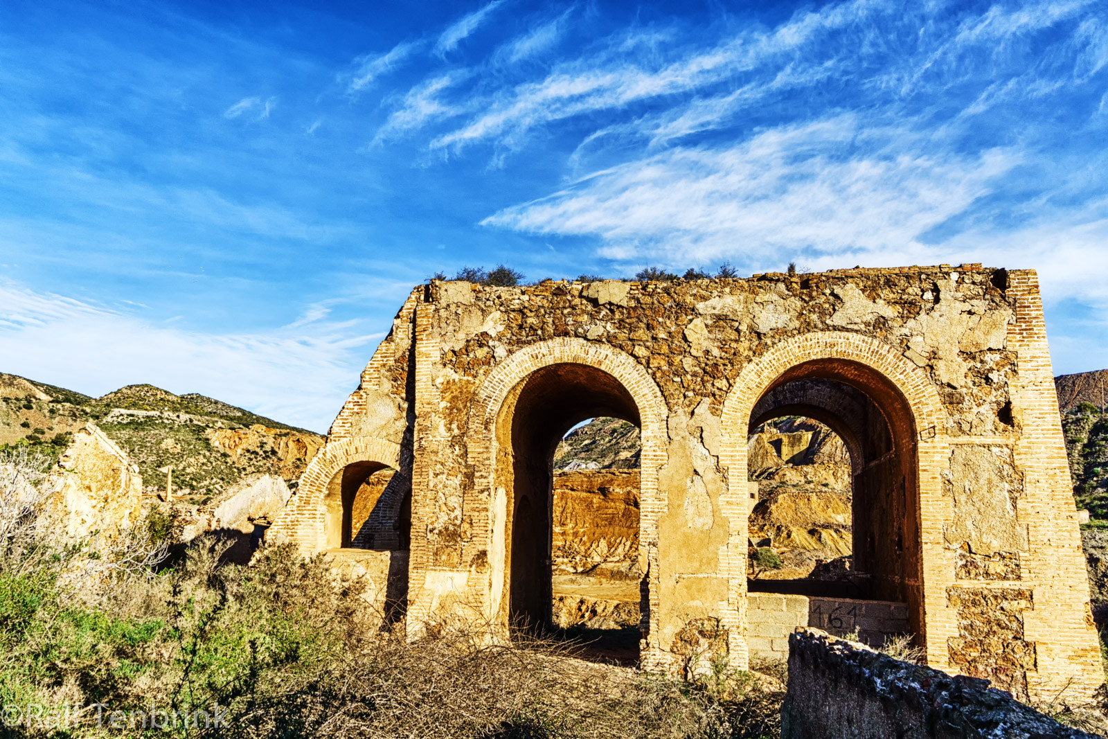 Sony a6000 sample photo. An old mining building in la union, spain photography