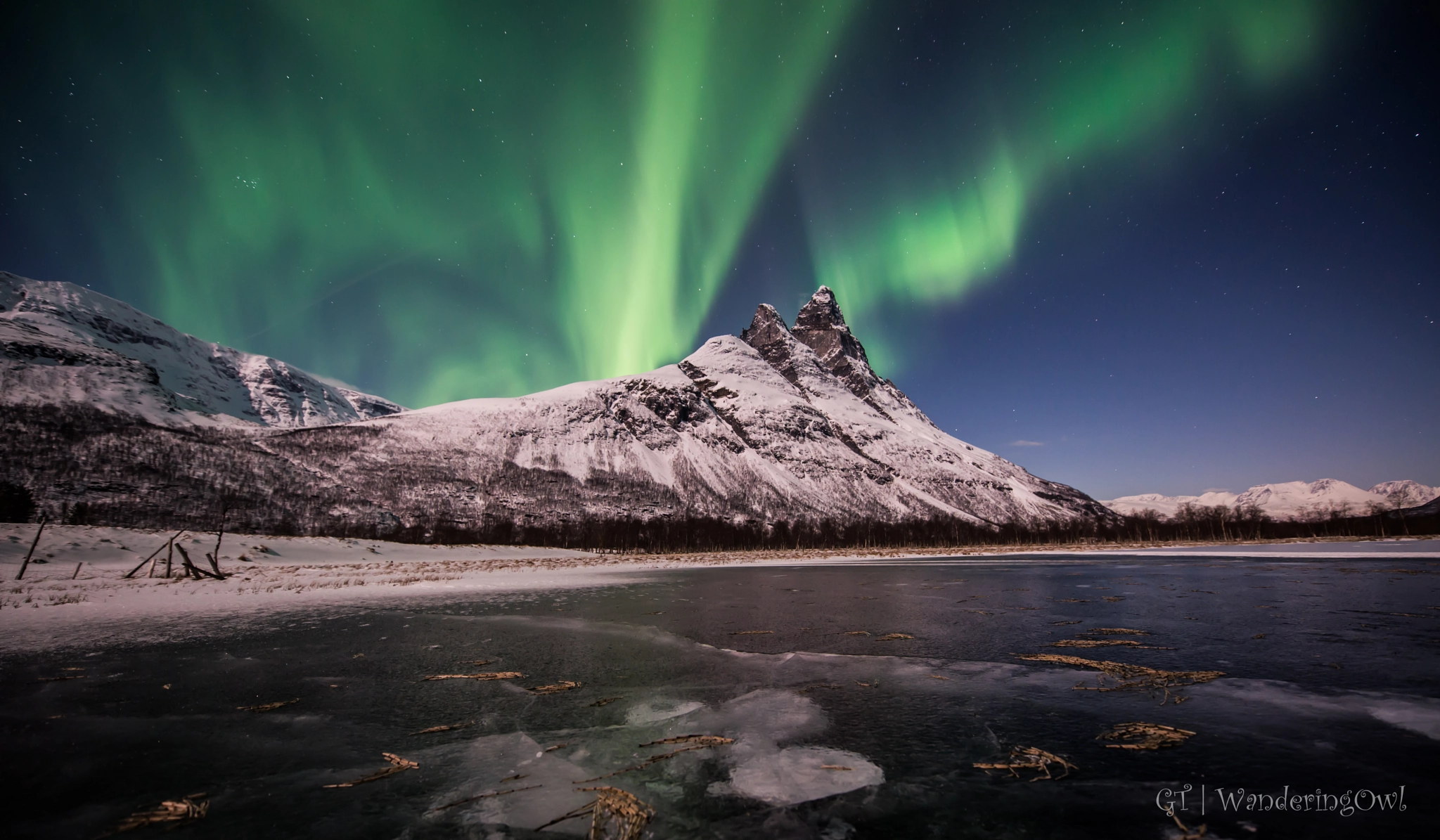 Nikon AF-S Nikkor 14-24mm F2.8G ED sample photo. Signaldalen and moonlight photography