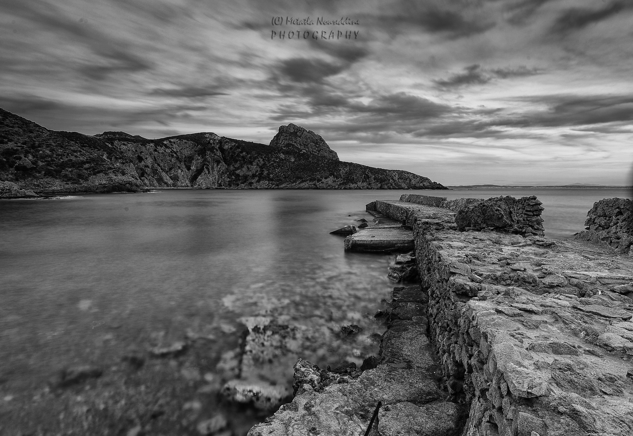 Nikon AF-S Nikkor 16-35mm F4G ED VR sample photo. B&w roman fort beach photography