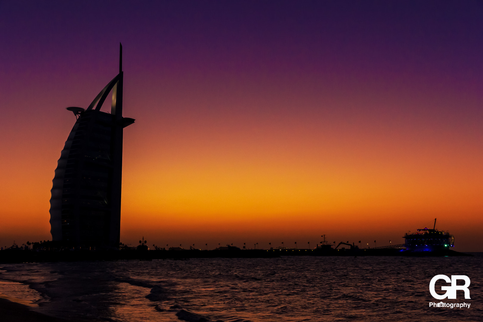 Canon EOS 60D sample photo. Sunset at burj al arab photography