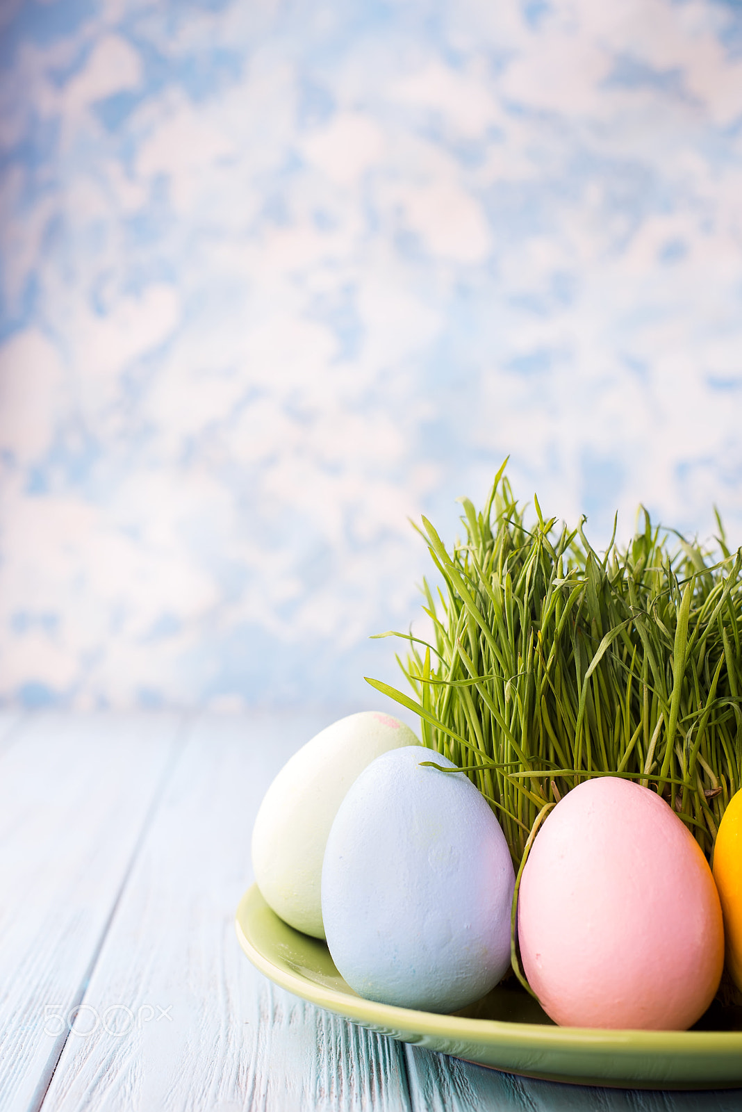 Nikon D610 + AF Nikkor 50mm f/1.8 sample photo. Easter eggs on a plate photography