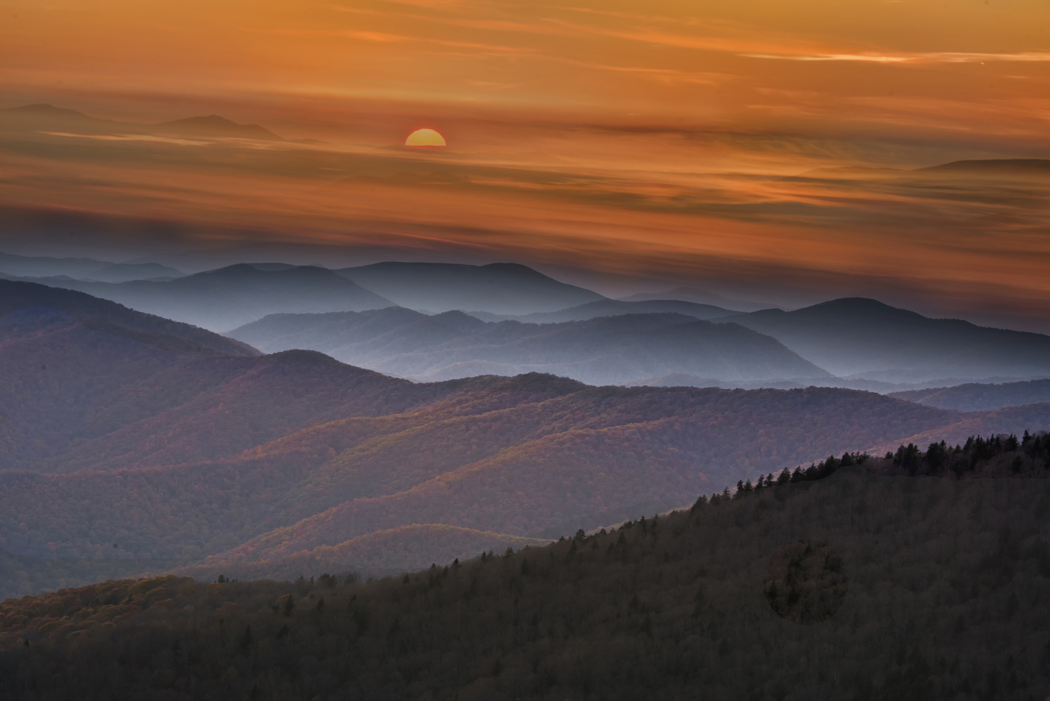 Nikon D810 sample photo. Red sunset photography