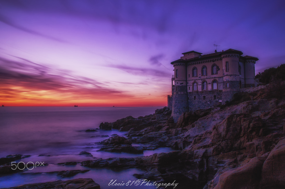 Sony Alpha DSLR-A580 sample photo. Castel boccale sunset photography