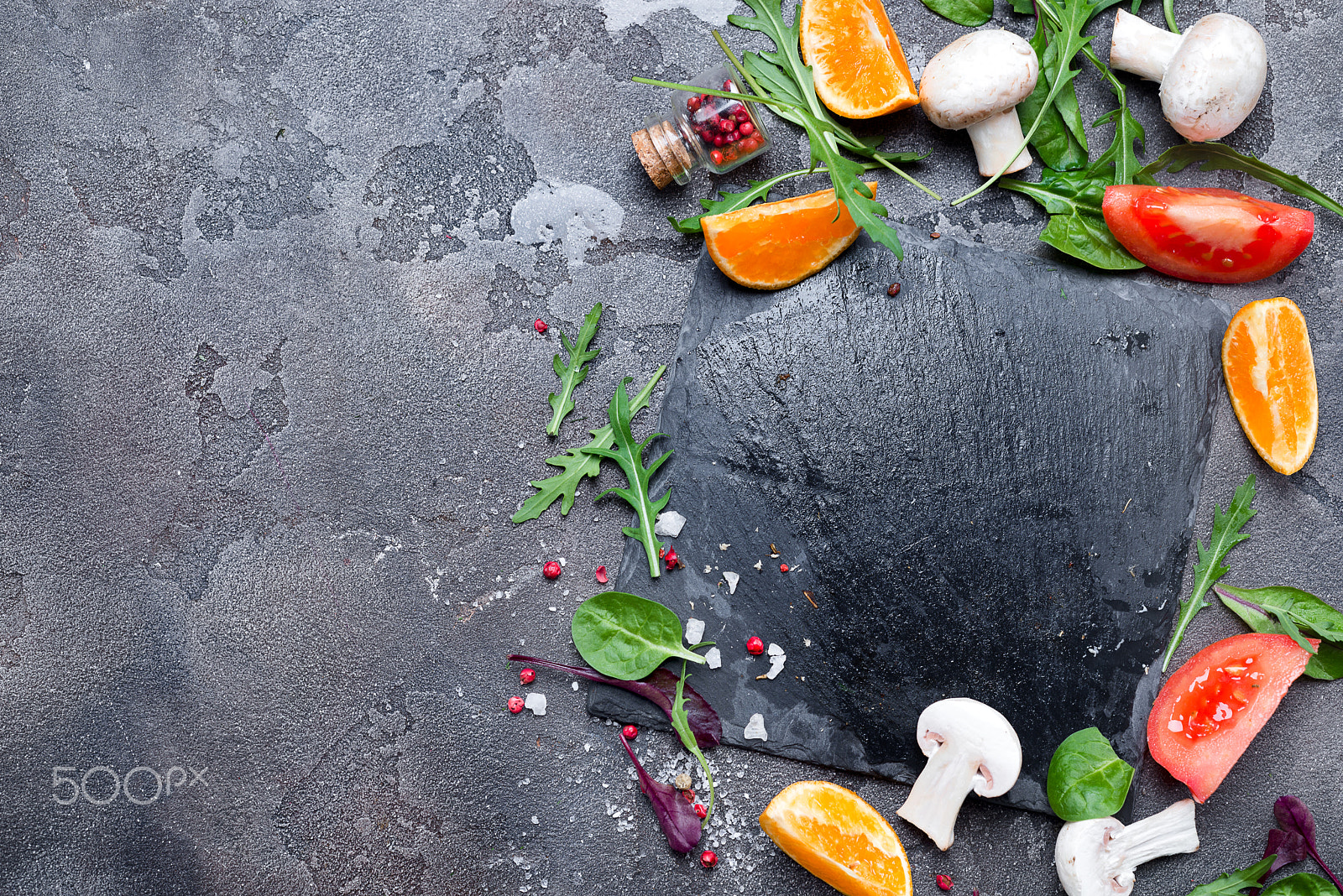 Nikon D610 + AF Nikkor 50mm f/1.8 sample photo. Fresh delicious ingredients for healthy cooking salad photography