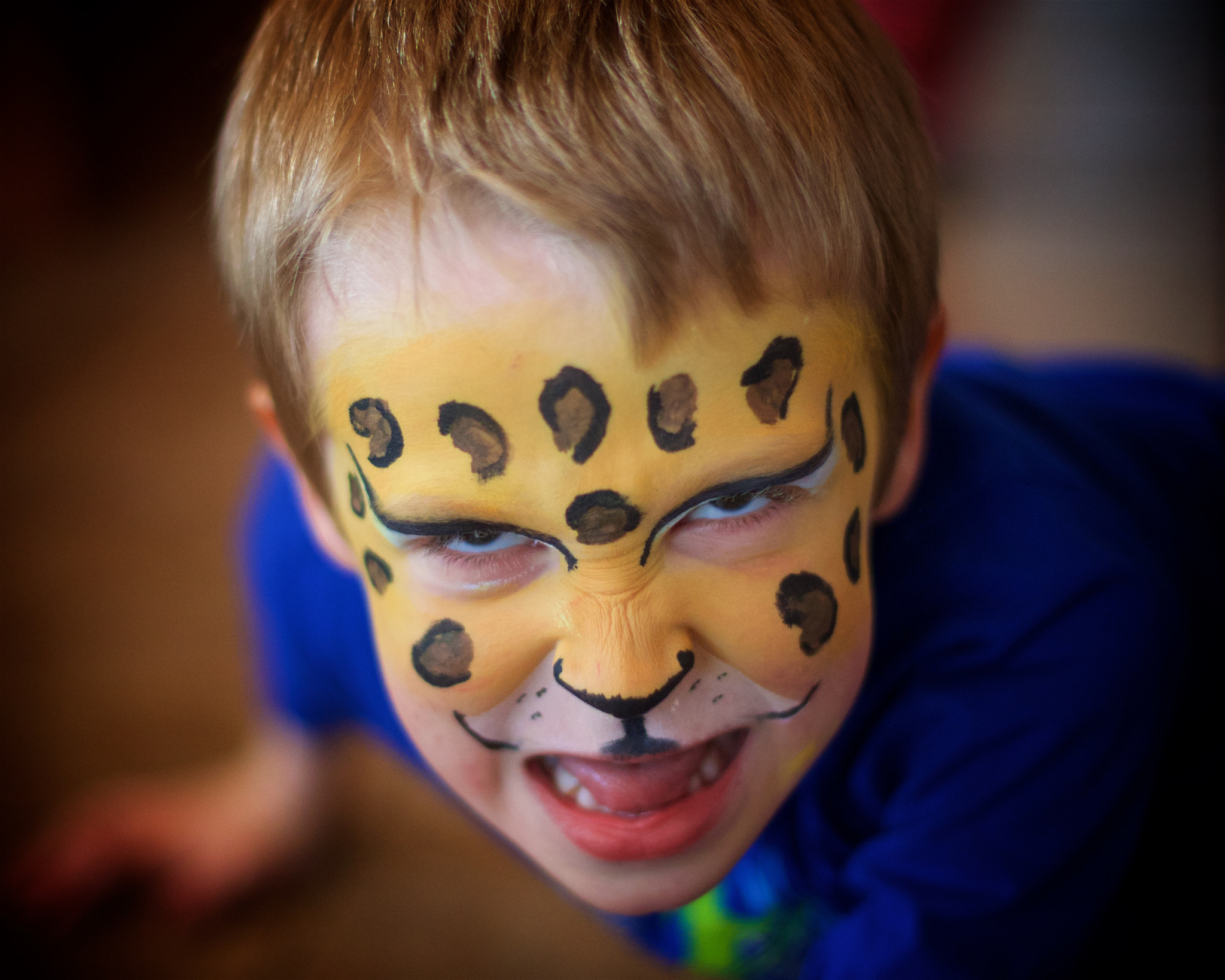Canon EOS-1D Mark IV sample photo. Cheetah face paint photography
