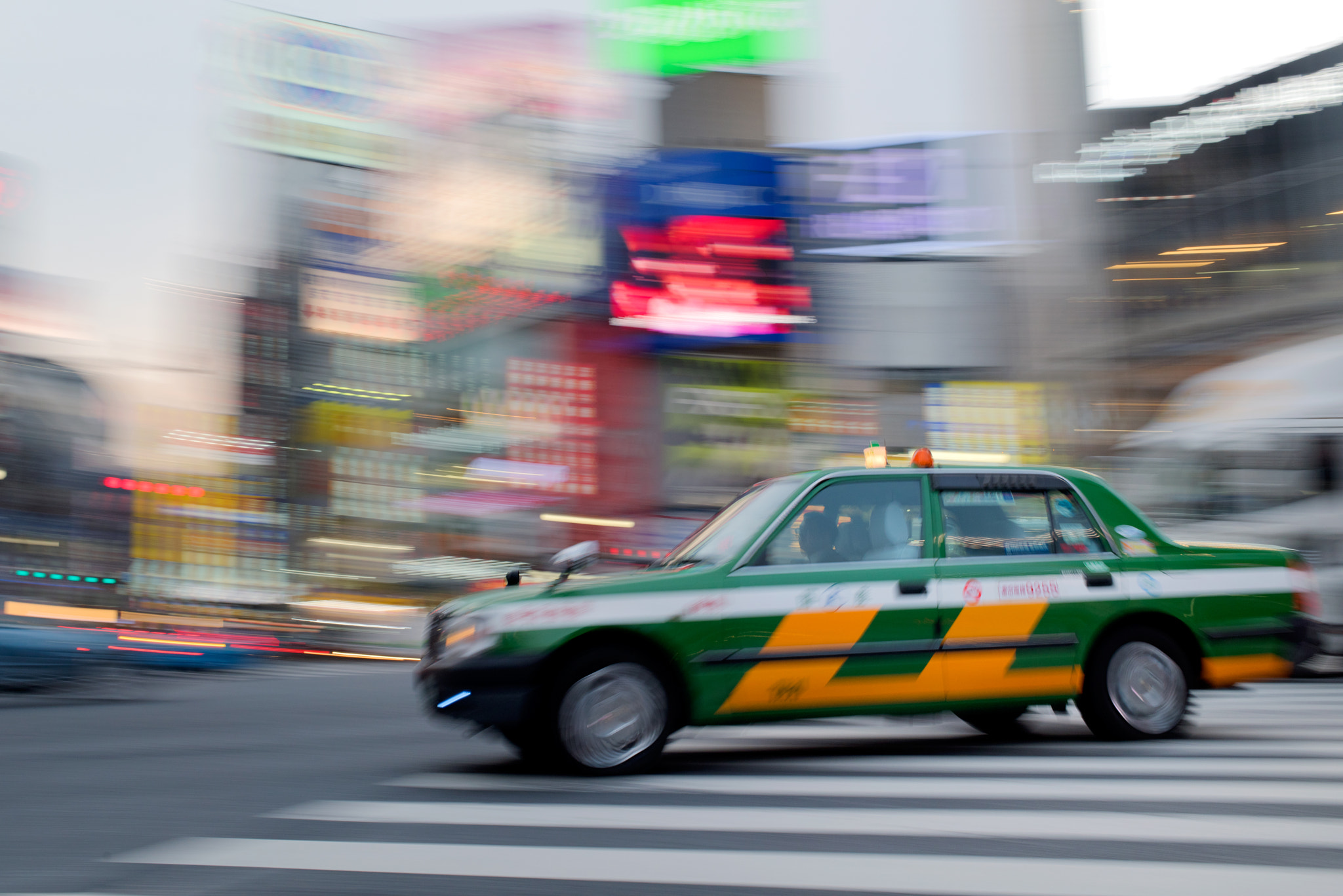Nikon D810 + Nikon AF Nikkor 35mm F2D sample photo. Taxi speed photography