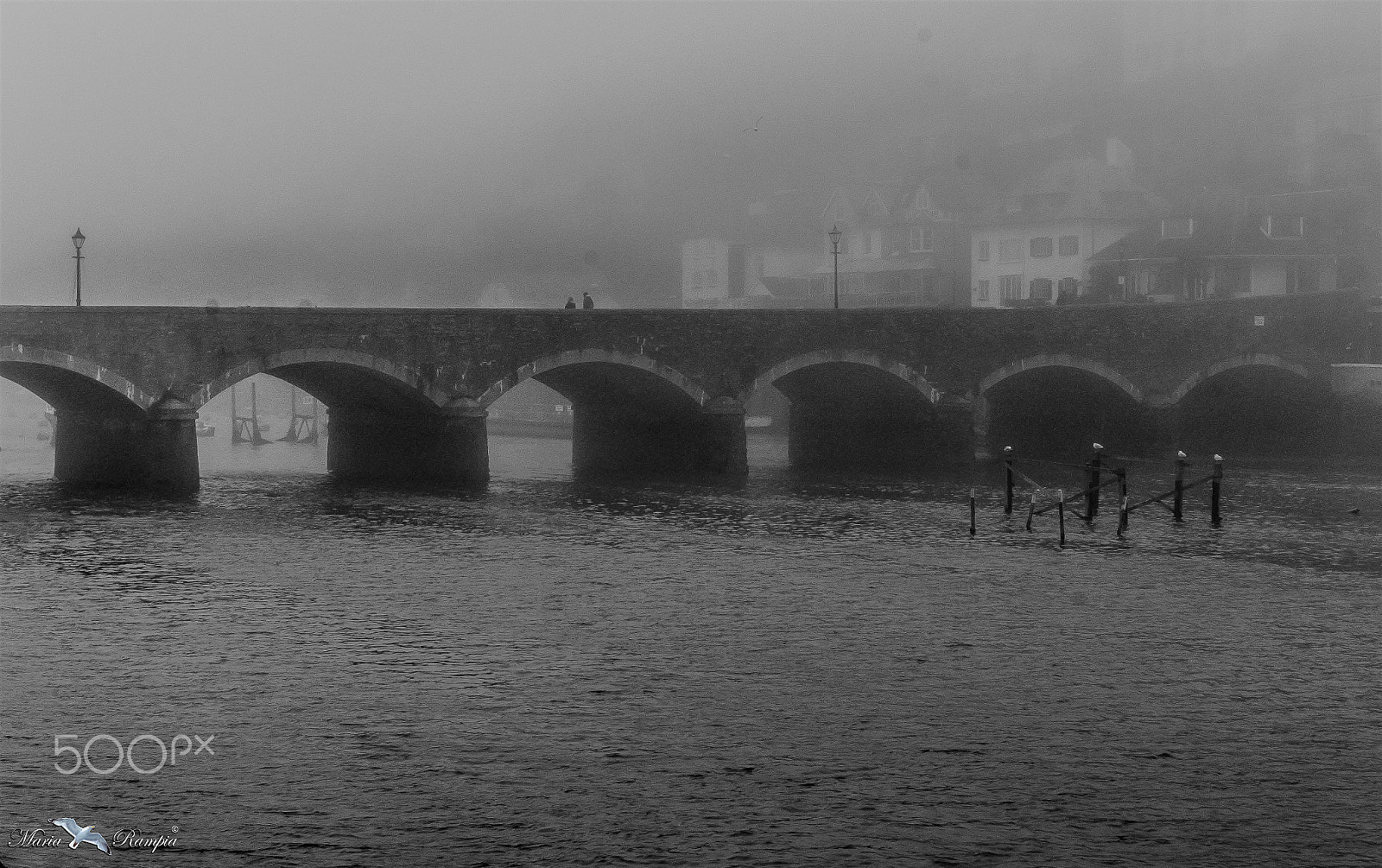 Canon EF-S 18-55mm F3.5-5.6 III sample photo. Foggy bridge. photography