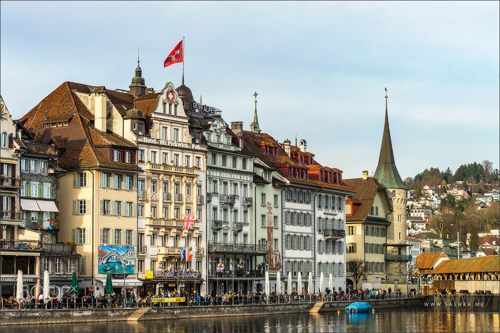 Sony a99 II sample photo. Classic city architecture of switzerland street view photography